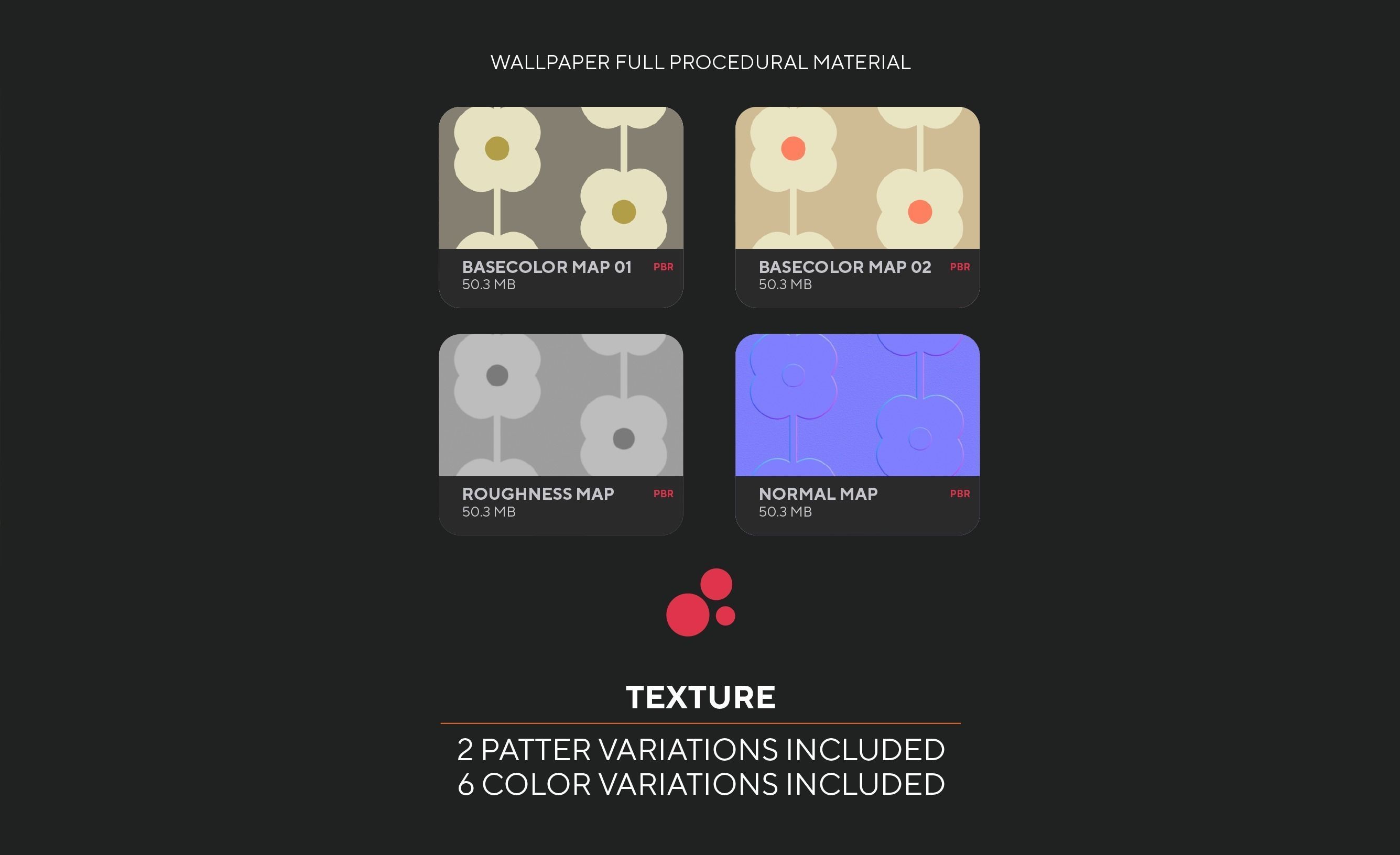 Retro wallpaper Striper petal Texture Texture_4