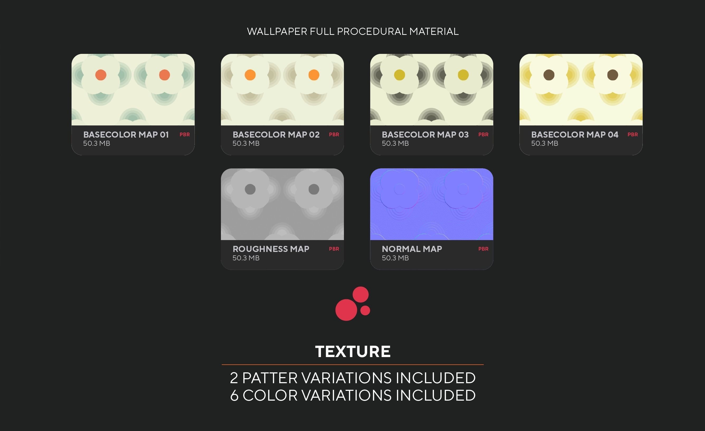 Retro wallpaper Striper petal Texture Texture_5