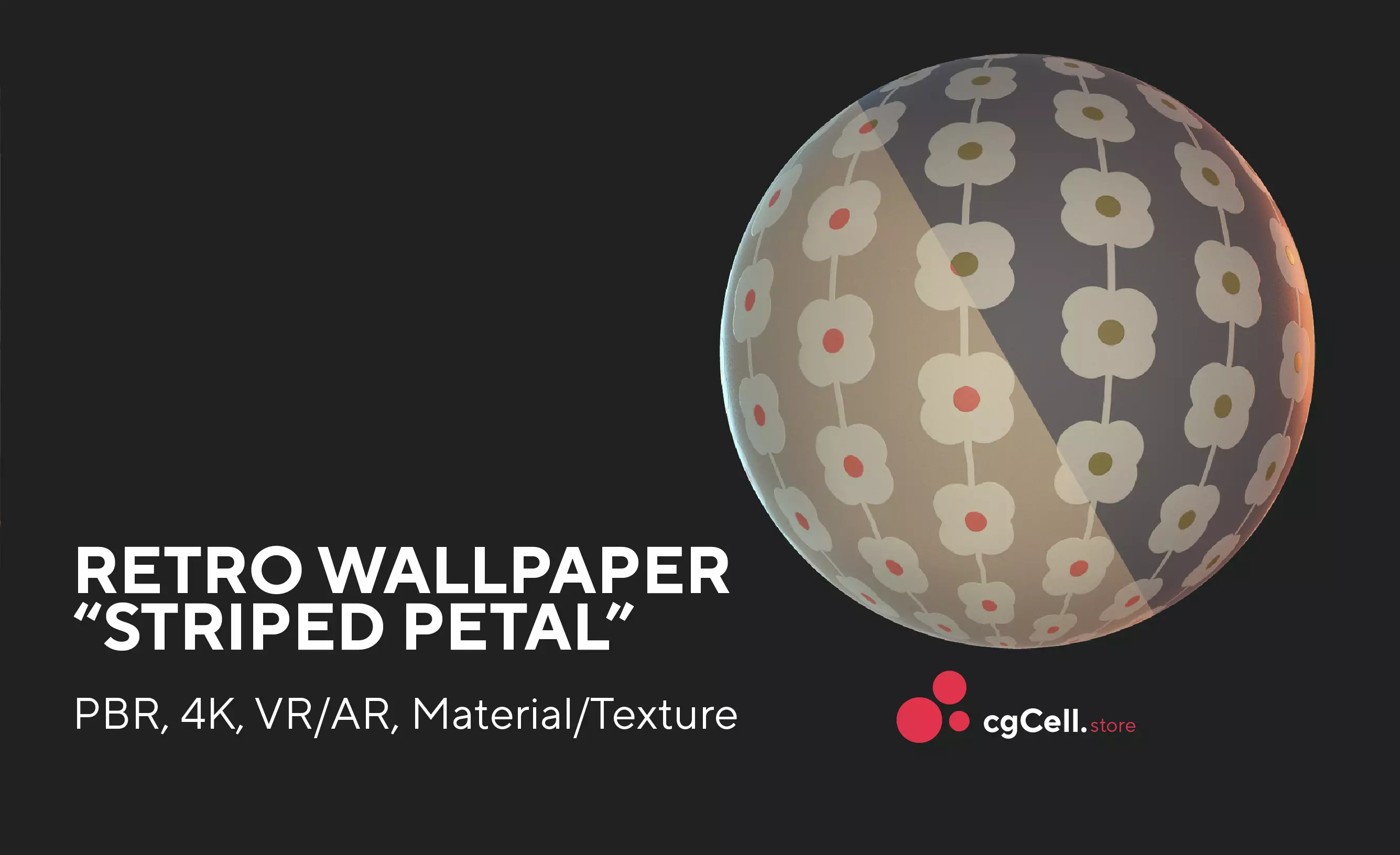 Retro wallpaper Striper petal Texture Texture_0