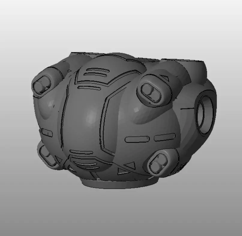 CHIBI-TECH SD - TRENCHER CORE 3D print model_0
