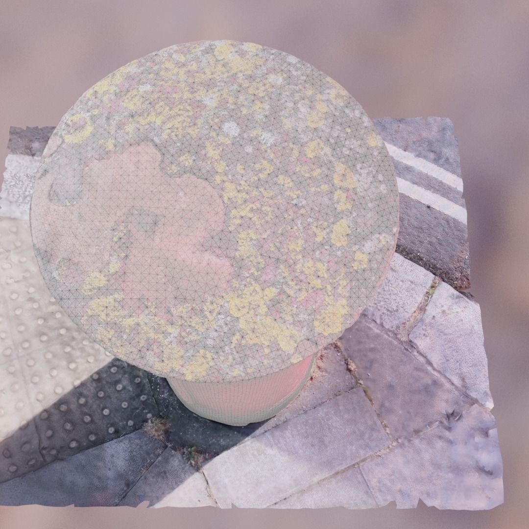 Photoscan 3D asset - London Mail Post Service Box Low-poly 3D model_8