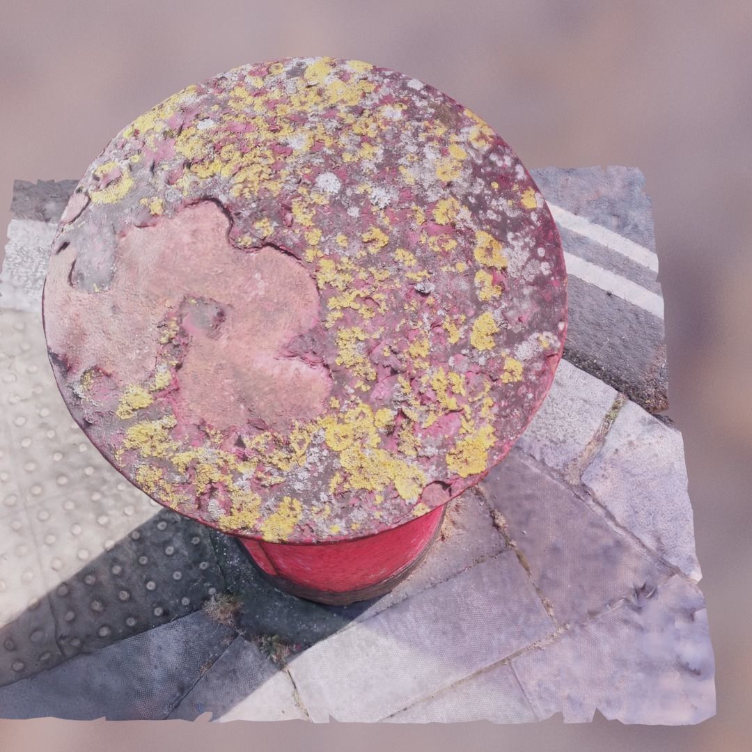 Photoscan 3D asset - London Mail Post Service Box Low-poly 3D model_7