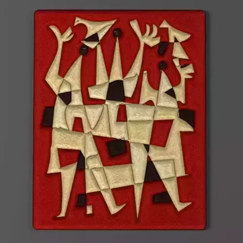 Sewing designer art - Festival of Birds concept