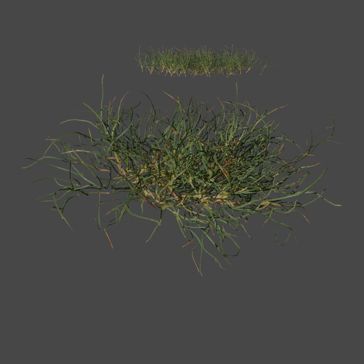 Set of 16 Hand Made Grass Packs Low-poly 3D model_6
