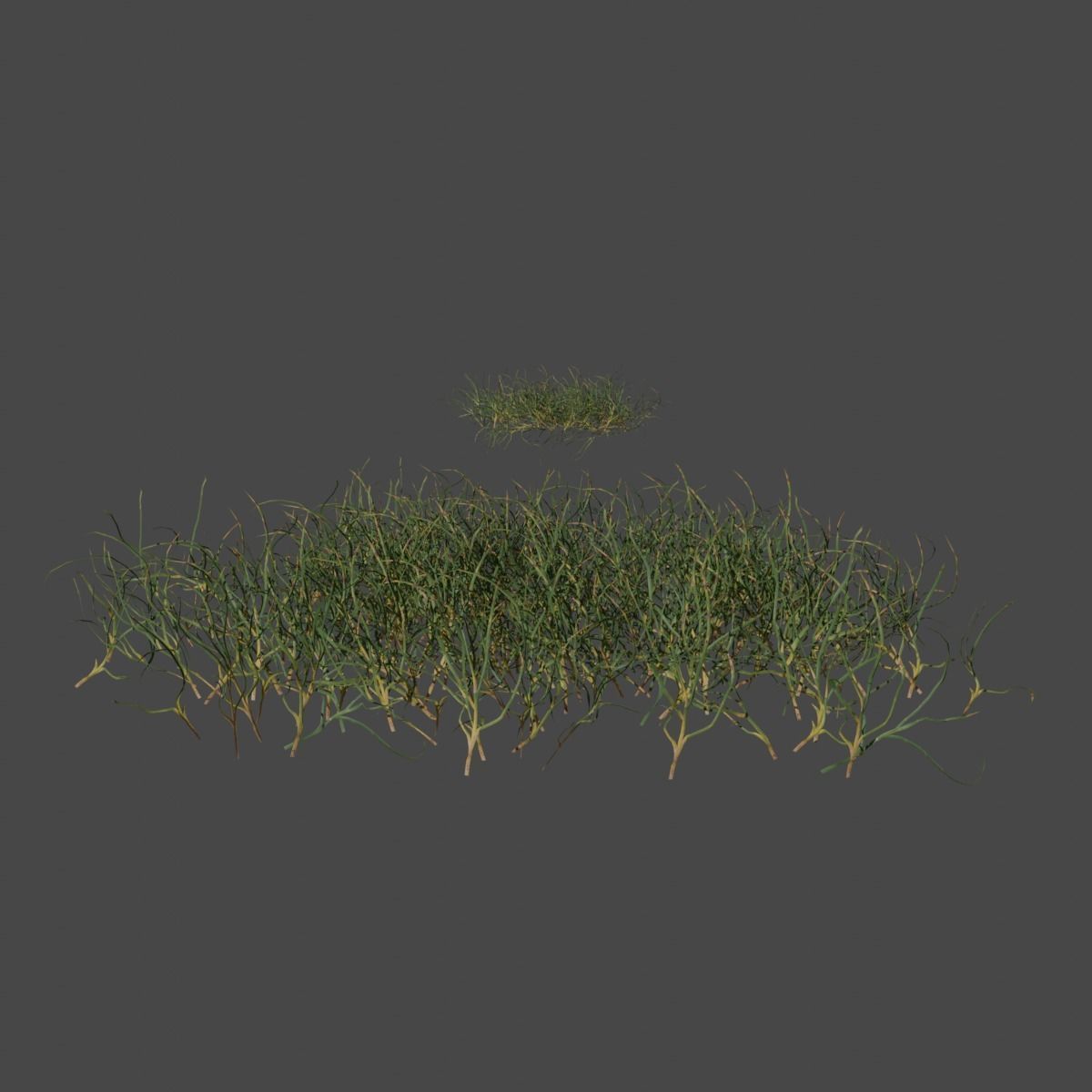 Set of 16 Hand Made Grass Packs Low-poly 3D model_5