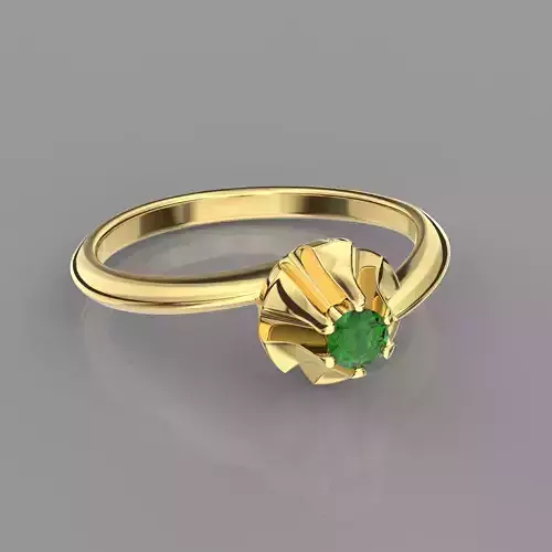  Engagement SOL ring -diamond - printable STL