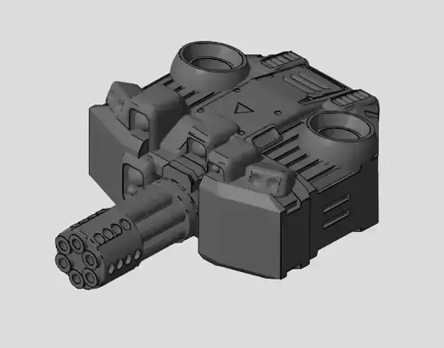 CHIBI-TECH SD - SCORPION-A VULCAN TURRET CORE 3D print model