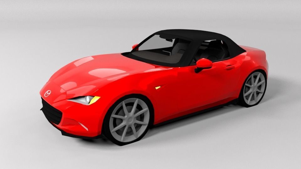MAZDA MX5 2016 LOWPOLY Low-poly 3D model_6