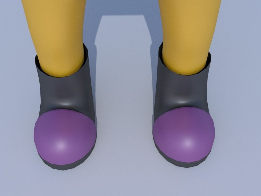Low-Poly Monsters Inc CDA agents 3D models rigged  HAZMAT SUIT Low-poly 3D model_31