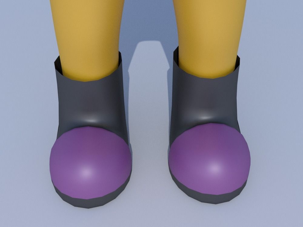 Low-Poly Monsters Inc CDA agents 3D models rigged  HAZMAT SUIT Low-poly 3D model_5