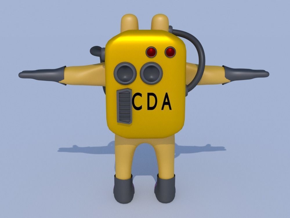 Low-Poly Monsters Inc CDA agents 3D models rigged  HAZMAT SUIT Low-poly 3D model_34