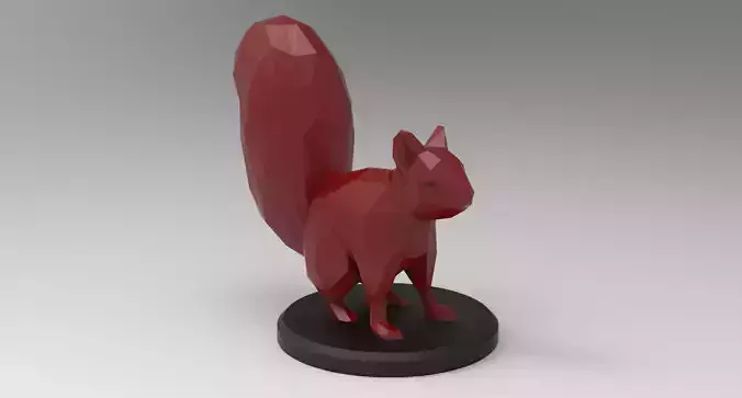 Low Poly Squirrel
