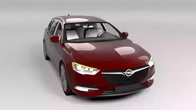 OPEL INSIGNIA SW 2017 LOWPOLY Low-poly 3D model