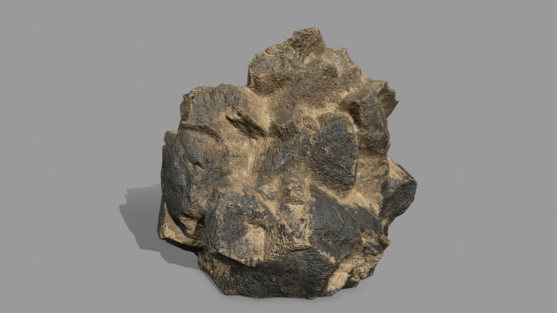 Rock Set Low-poly 3D model_6