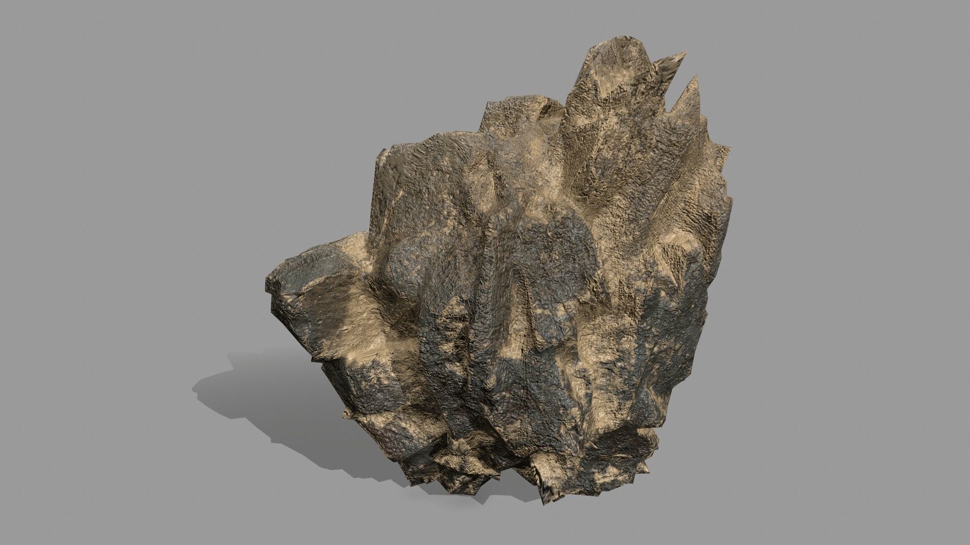 Rock Set Low-poly 3D model_12