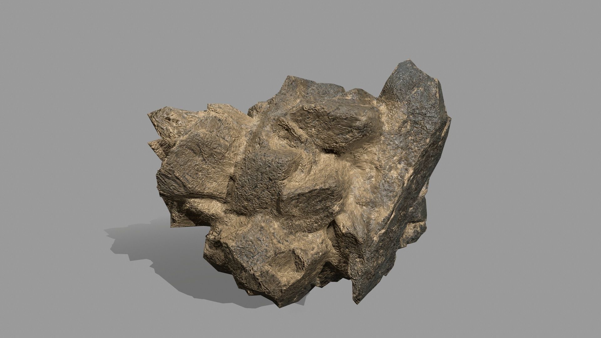 Rock Set Low-poly 3D model_13