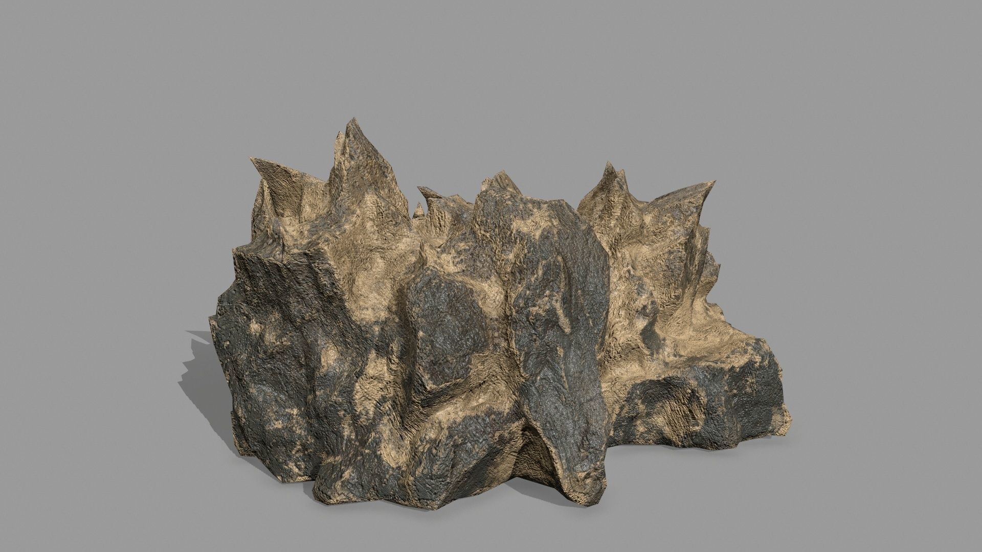 Rock Set Low-poly 3D model_17