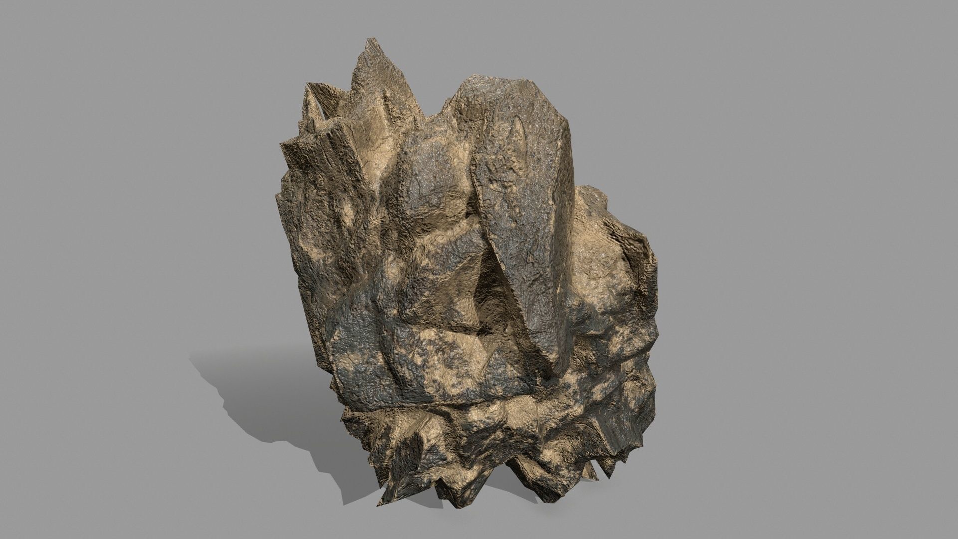 Rock Set Low-poly 3D model_11