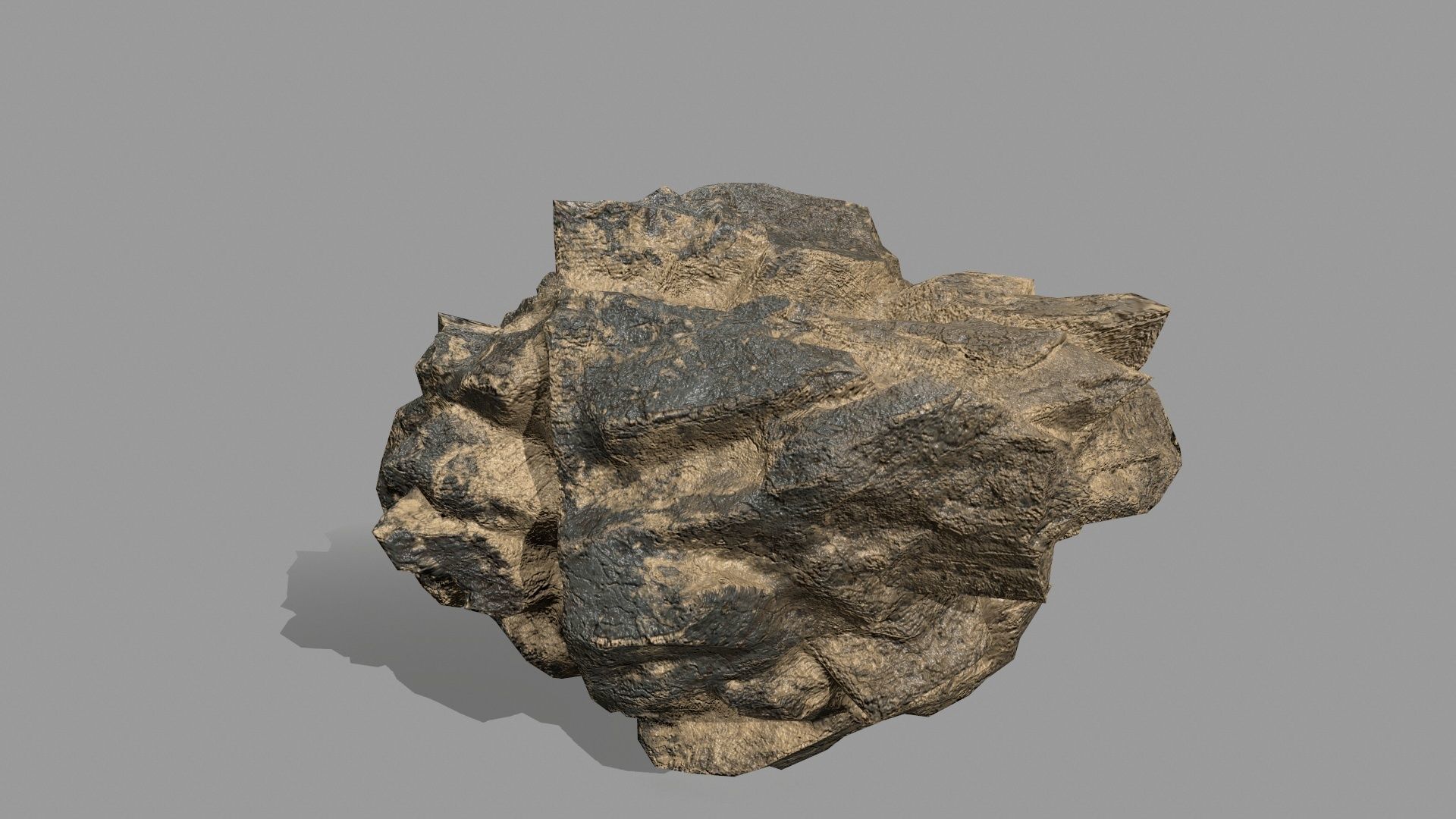 Rock Set Low-poly 3D model_14