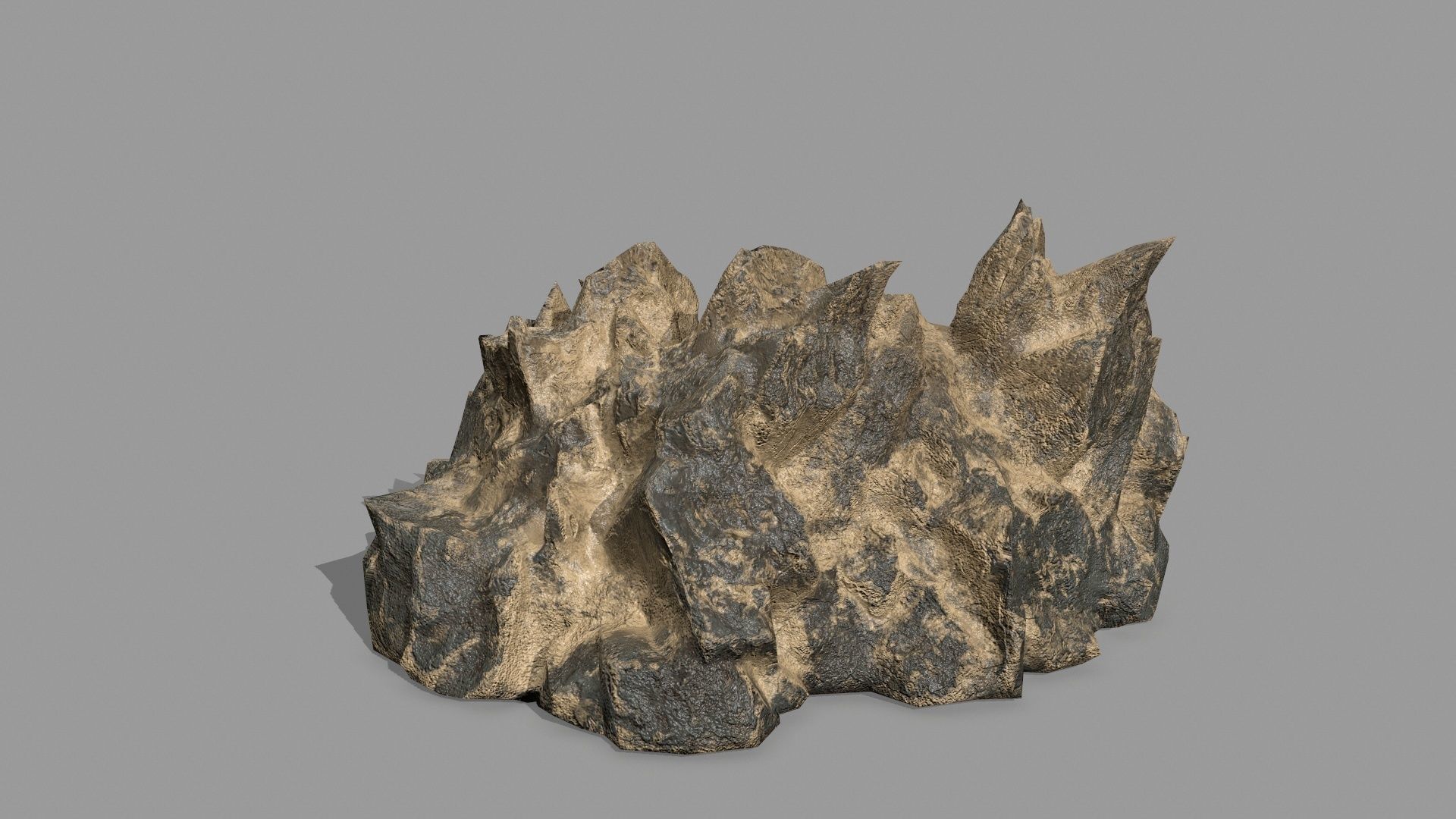 Rock Set Low-poly 3D model_15