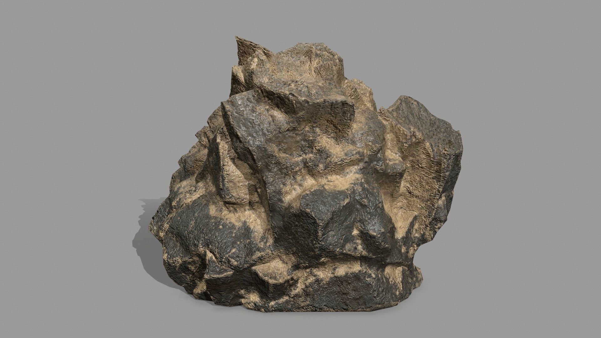 Rock Set Low-poly 3D model_5