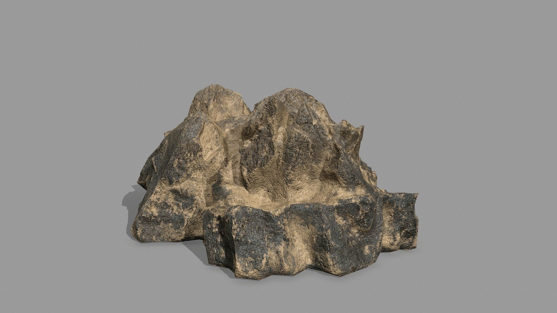 Rock Set Low-poly 3D model_16