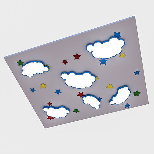 Kindergarten Ceiling Low-poly 3D model