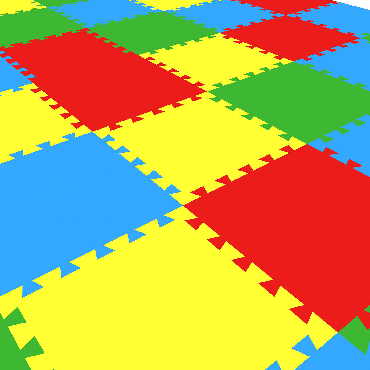 Kindergarten floor Low-poly 3D model_2