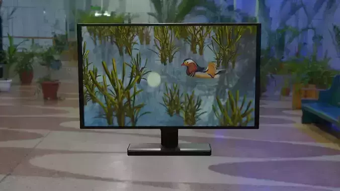 plasma tv Low-poly 3D model