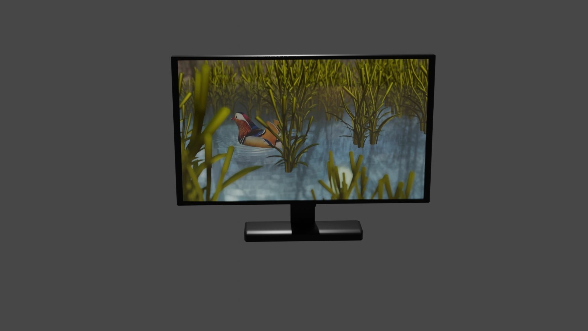 plasma tv Low-poly 3D model_7