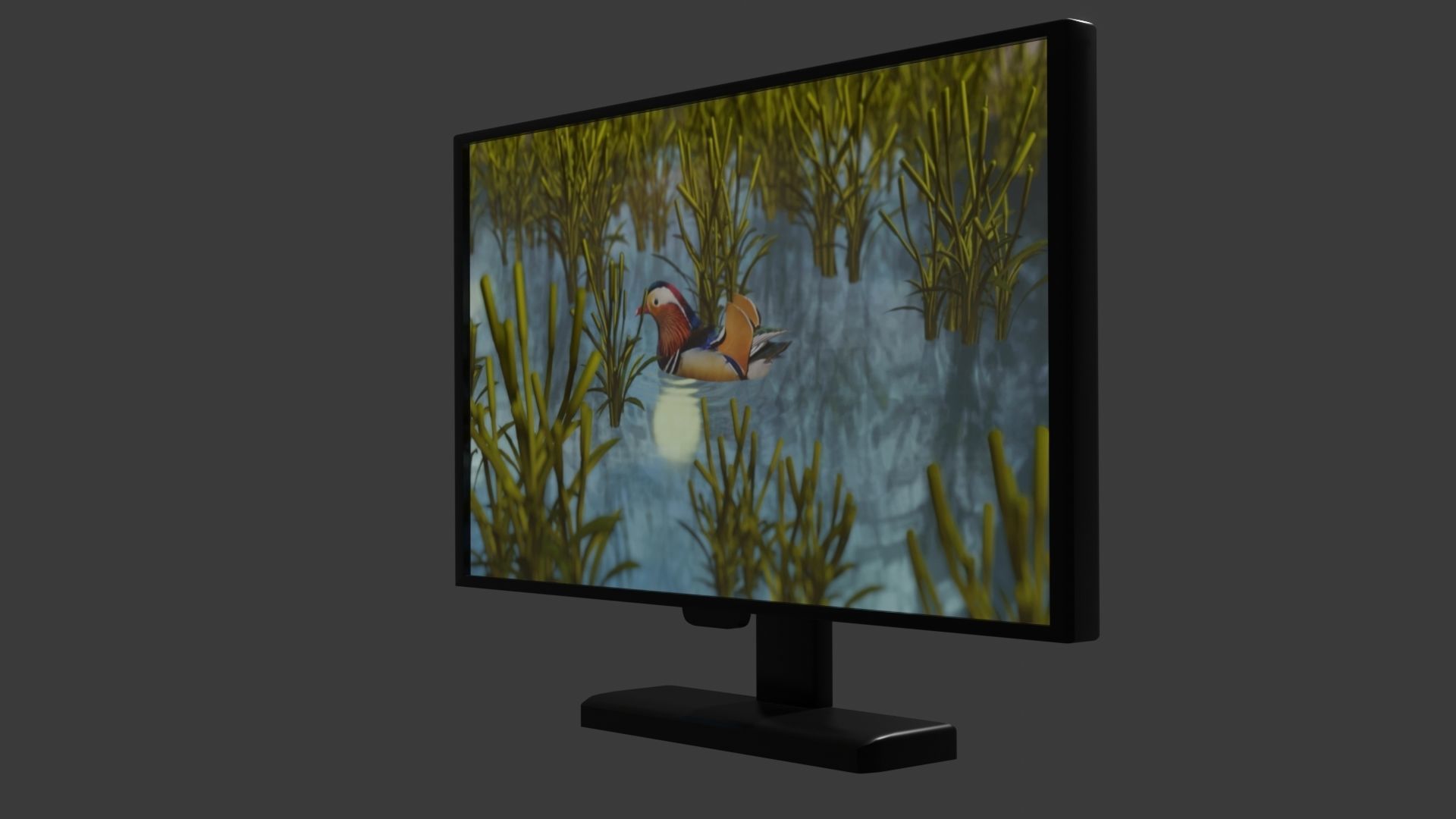 plasma tv Low-poly 3D model_2