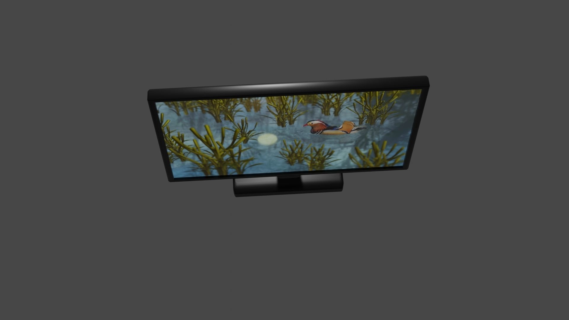 plasma tv Low-poly 3D model_8