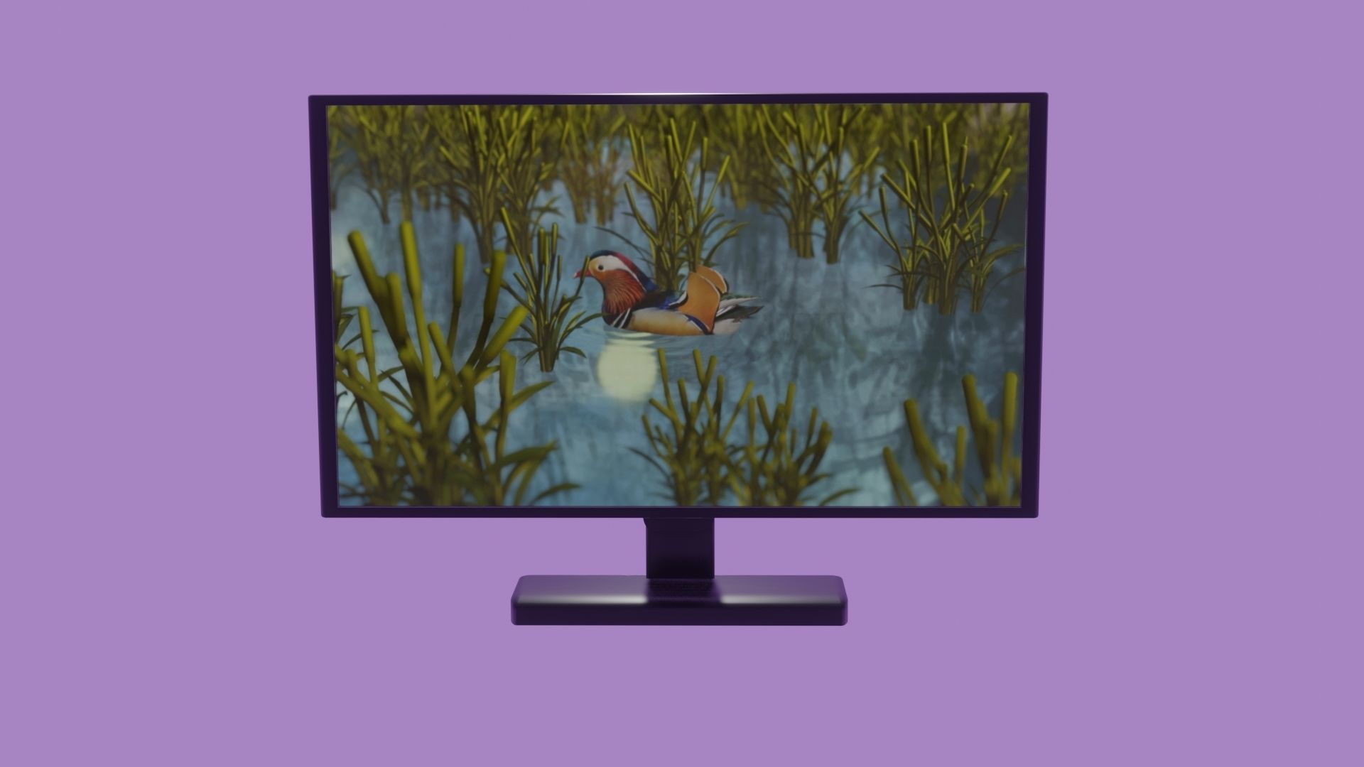plasma tv Low-poly 3D model_9