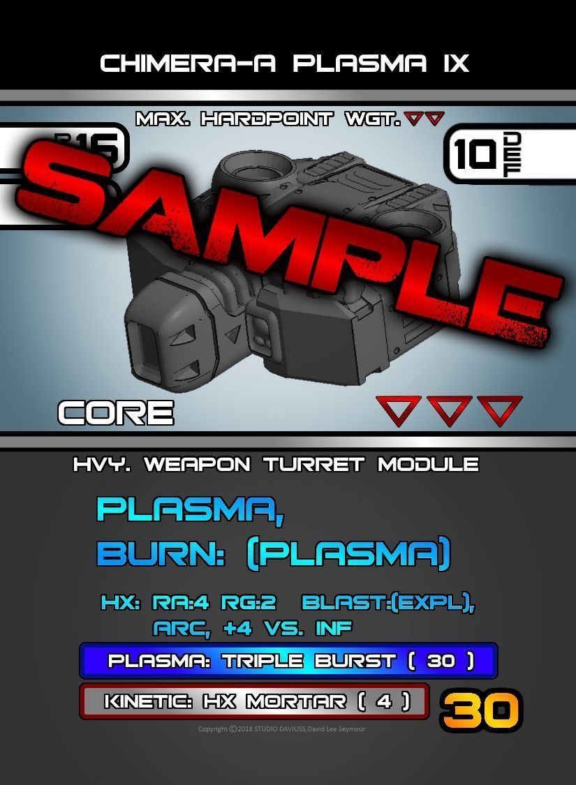 CHIBI-TECH SD - CHIMERA-A PLASMA TURRET CORE 3D print model_8