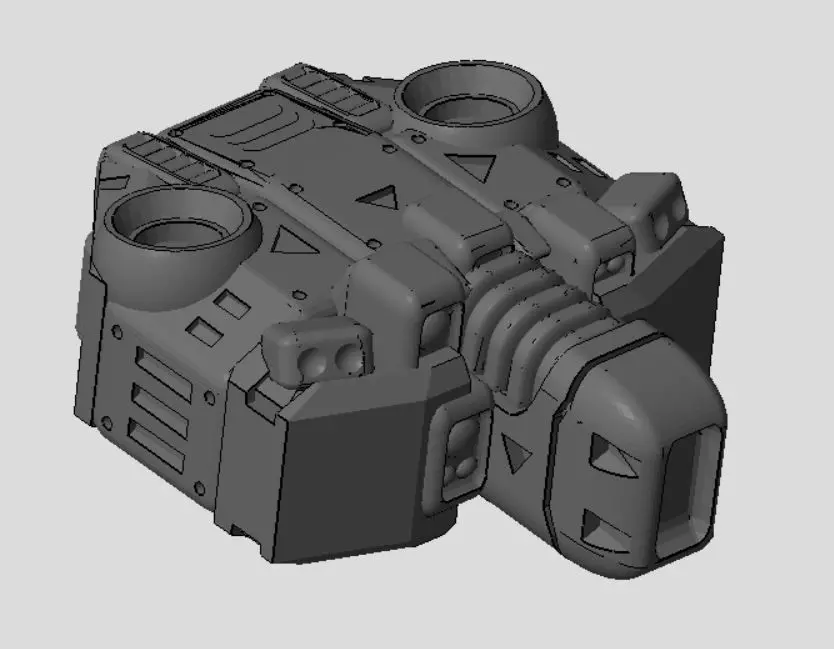 CHIBI-TECH SD - CHIMERA-A PLASMA TURRET CORE 3D print model_0