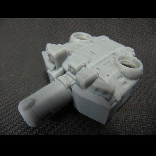 CHIBI-TECH SD - CHIMERA-B PBC TURRET CORE 3D print model_8