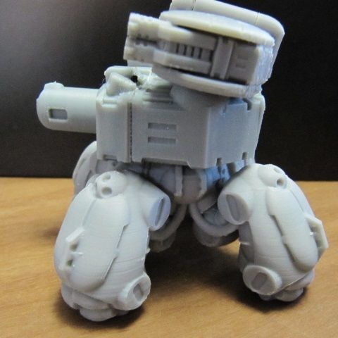 CHIBI-TECH SD - CHIMERA-B PBC TURRET CORE 3D print model_3