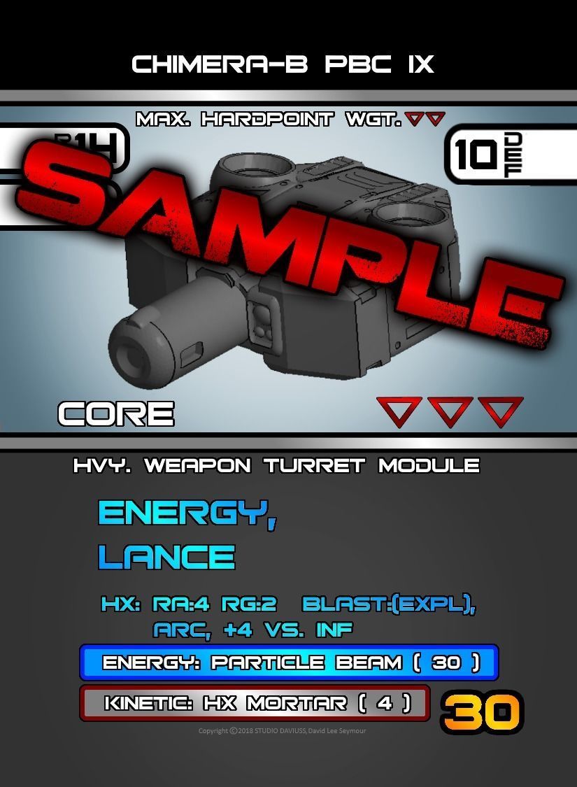 CHIBI-TECH SD - CHIMERA-B PBC TURRET CORE 3D print model_12