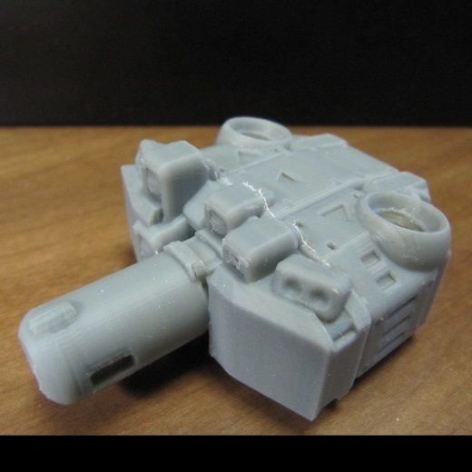 CHIBI-TECH SD - CHIMERA-B PBC TURRET CORE 3D print model_7