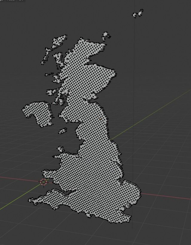 United Kingdom Map UK  3D model_4