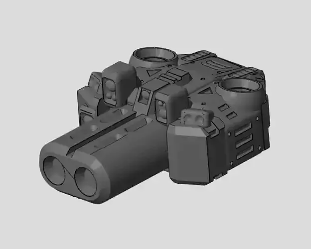 CHIBI-TECH SD - CHIMERA-E ION TURRET CORE 3D print model