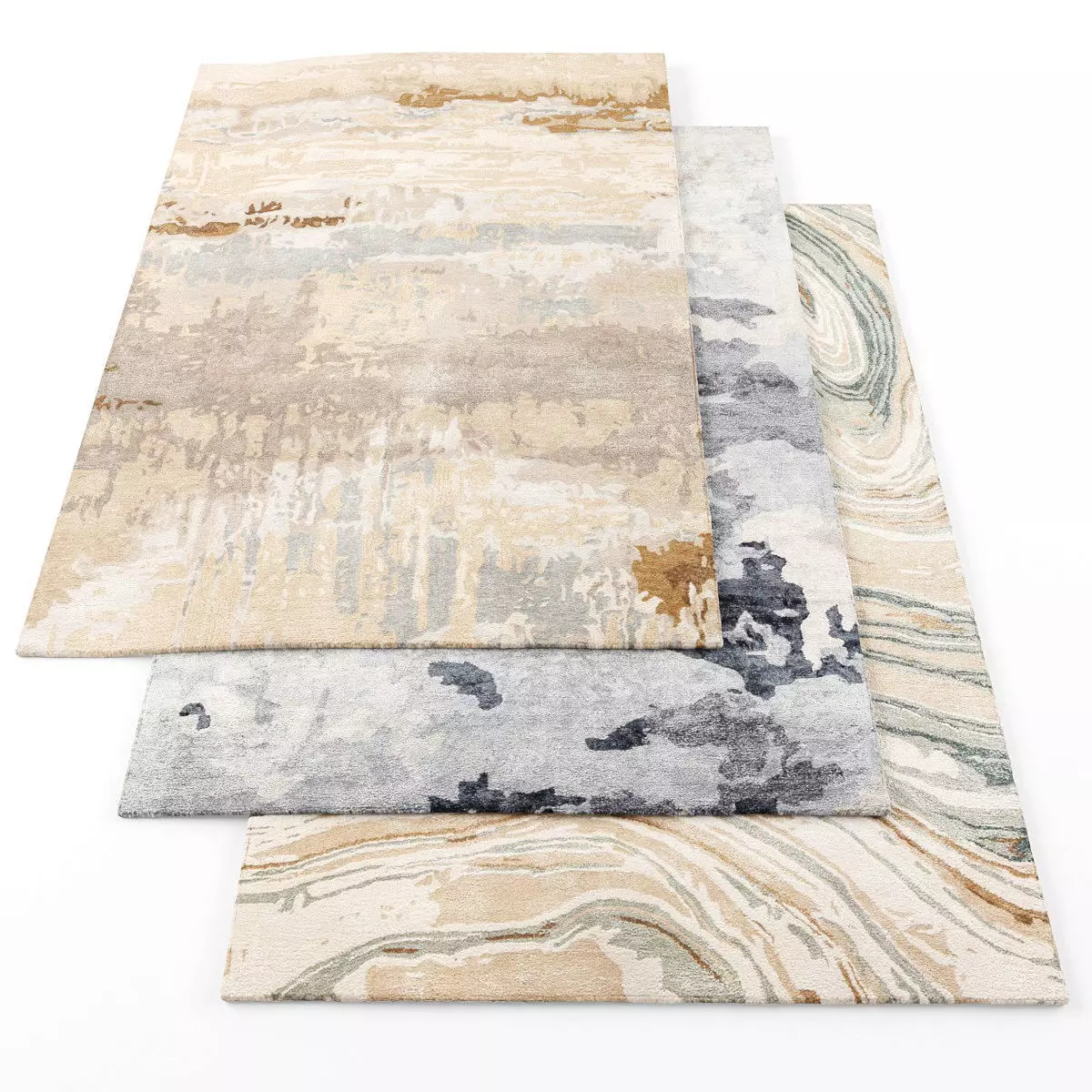 Rugs-723 modern rugs for living room Low-poly 3D model_0