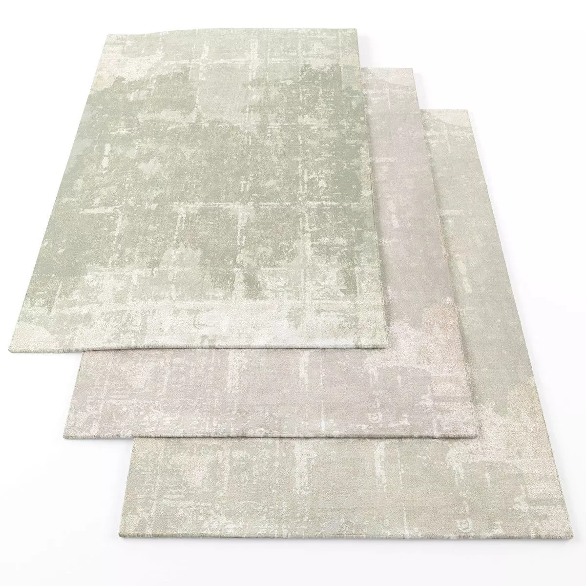 Rugs-724 three rugs Low-poly 3D model_0