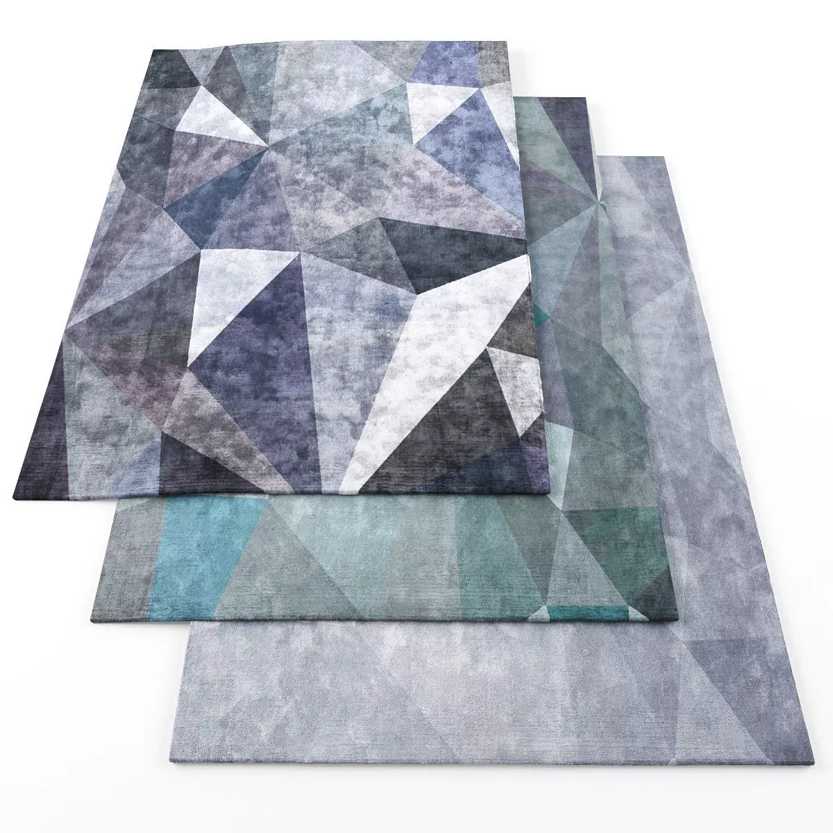 Rugs-726 geometric rugs Low-poly 3D model_0