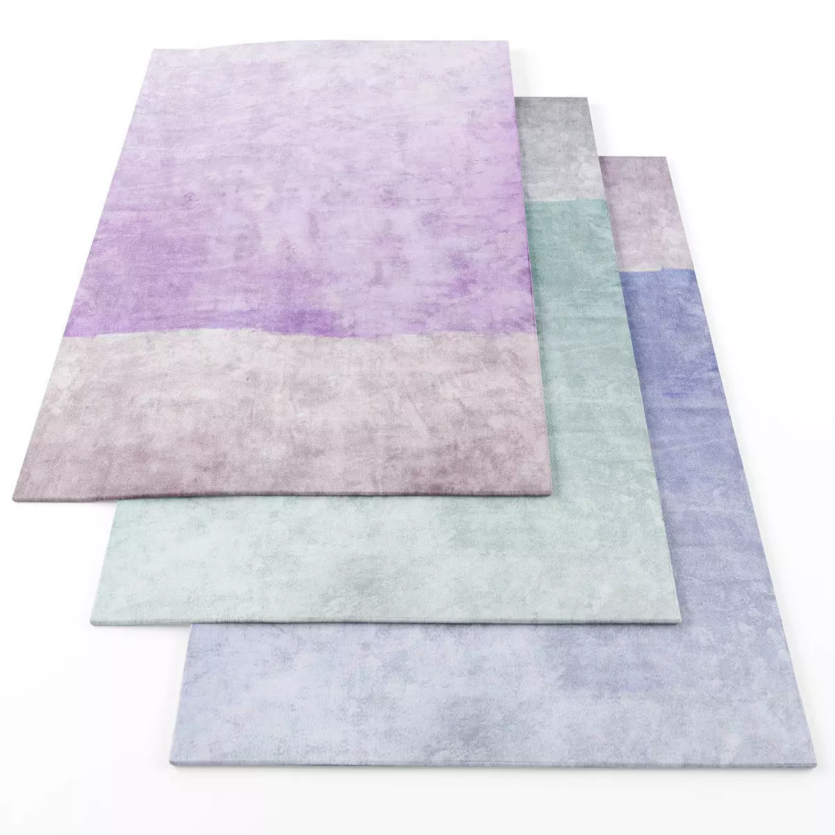 Rugs-729 three rugs Low-poly 3D model_0