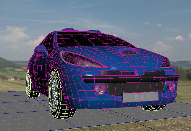 Sport Car Max and Unity Low-poly 3D model_10