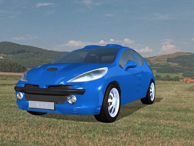 Sport Car Max and Unity Low-poly 3D model_1