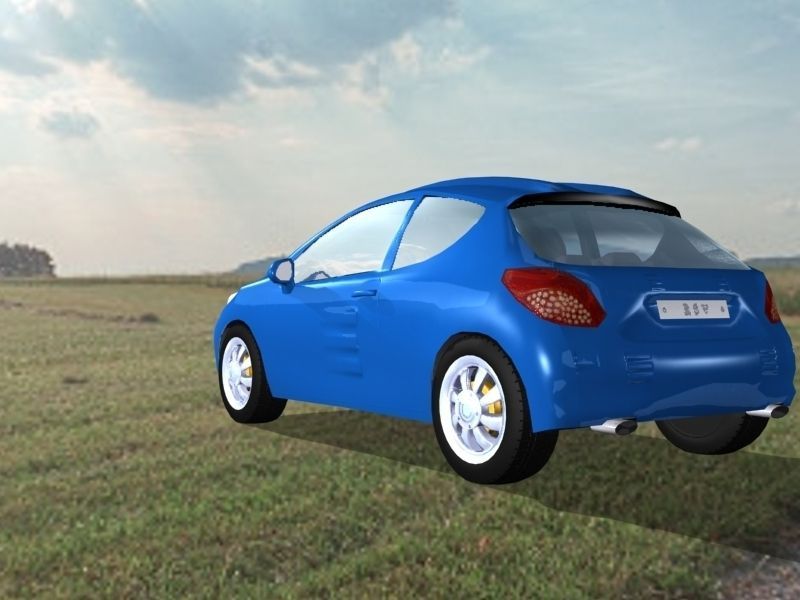 Sport Car Max and Unity Low-poly 3D model_2