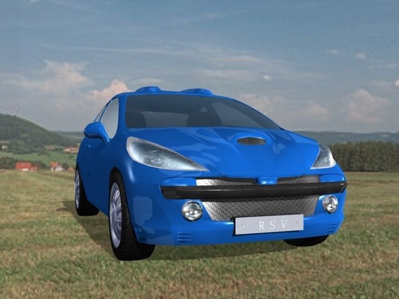 Sport Car Max and Unity Low-poly 3D model_3