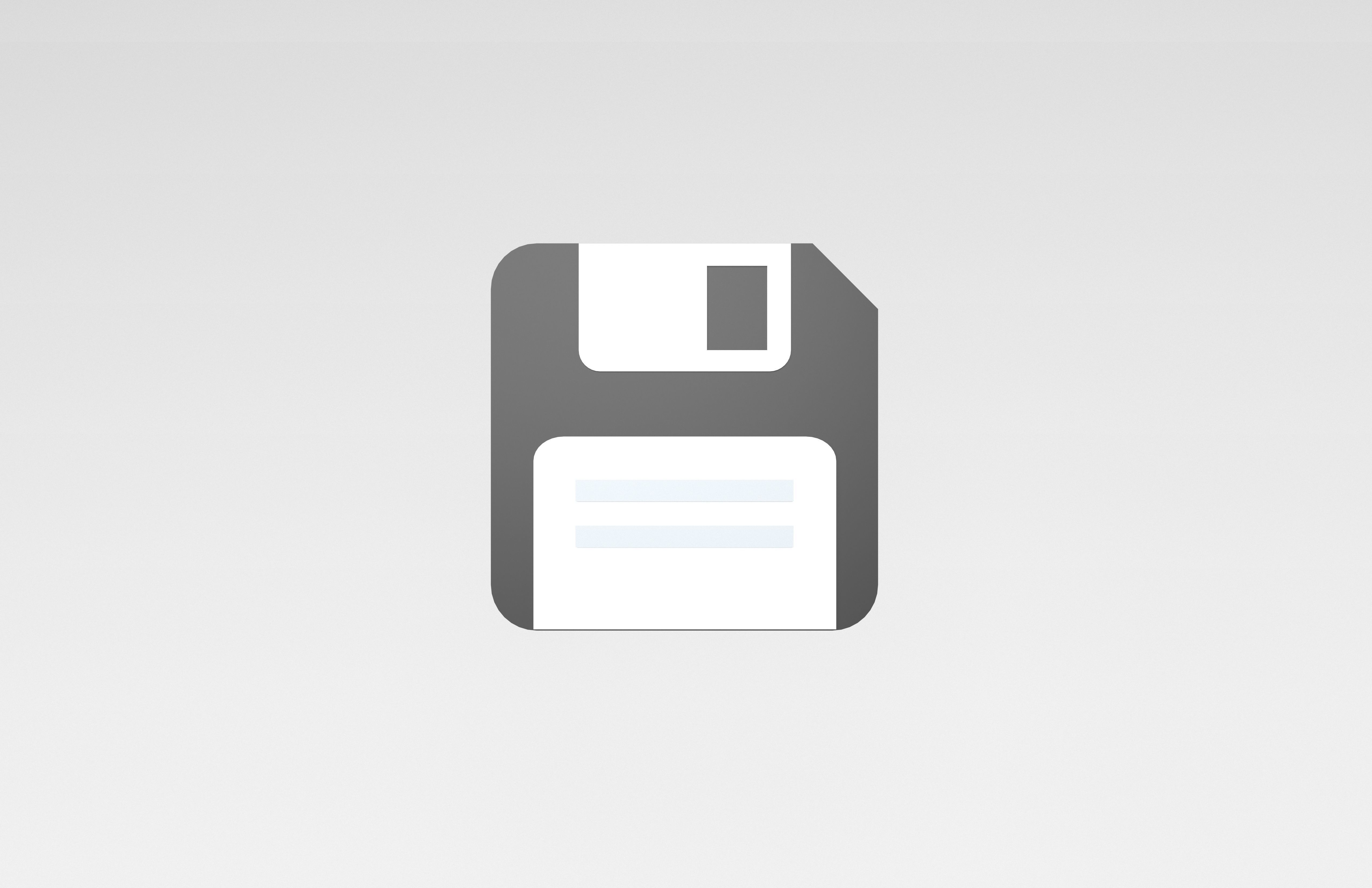 Save Icon v1 002 Low-poly 3D model_1